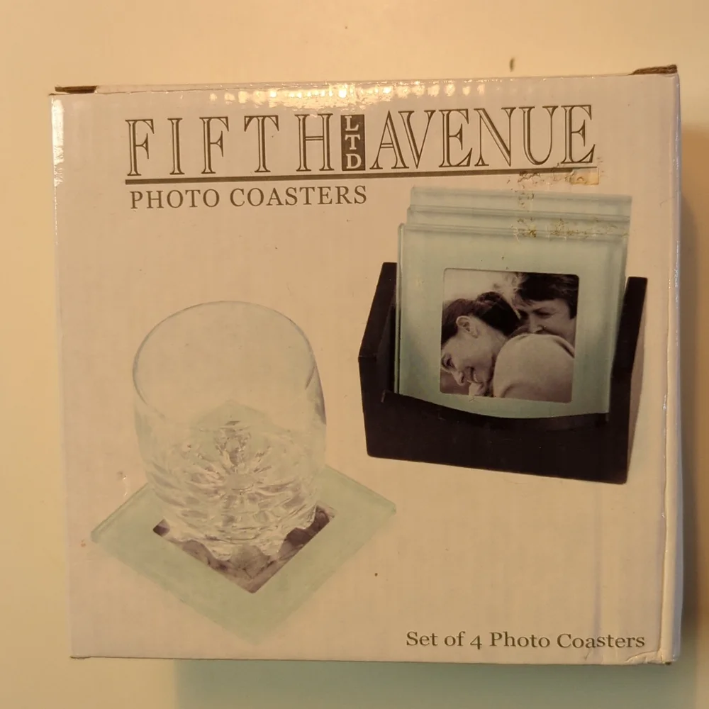 Photo coasters NIB - Picture 1 of 2